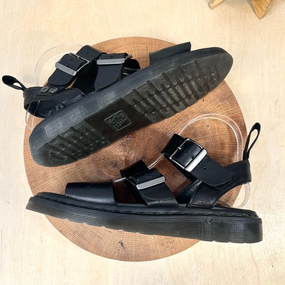 Dr. Martens Gryphon Brando Leather Gladiator Sandals Black – Men’s 7 / Women’s 8 - Picture 4 of 15